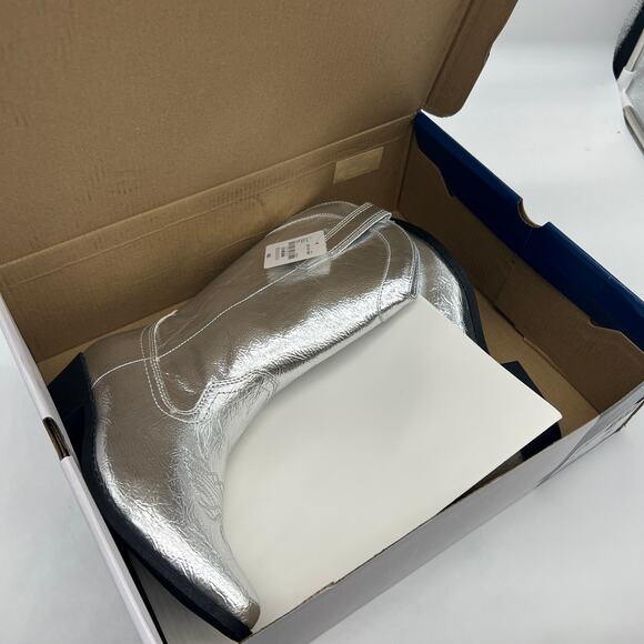 Arizona Jean Co Womens Western Heel Booties Maybrook Silver Boots Size 6.5M - Picture 12 of 12